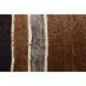 Vintage Turkish hand-knotted wool cotton brown kilim area rug 129x149