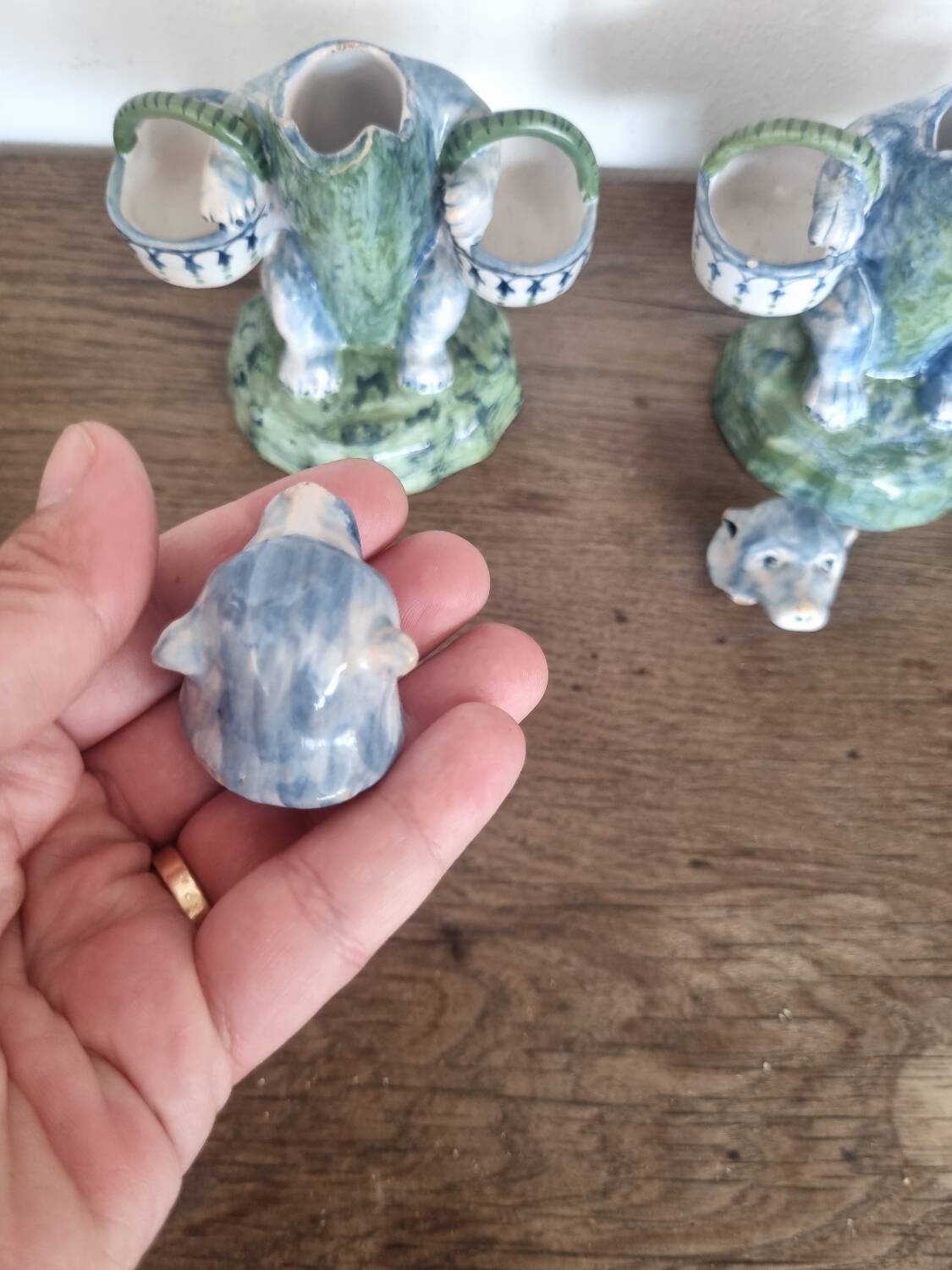 Pair of Keller Guerin salt shakers