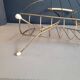 Vintage gold metal magazine rack