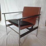 Pair of armchairs, model 657 Sling chair by Charles Pollock for Knoll