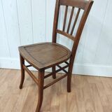 Pair of antique wooden bistro chairs