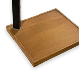 Table with two trays plant holder with midcentury wheel