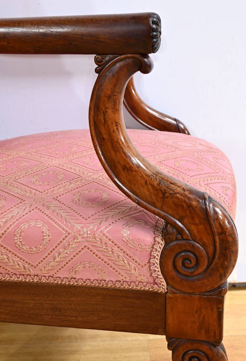 Paire de Fauteuils en Acajou, époque Restauration – Début XIXe