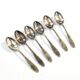 Art Deco brass spoons from WSW, 1950s, set of 6