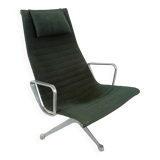 Fauteuil lounge Charles & Ray Eames EA124 en tissu noir, années 1970