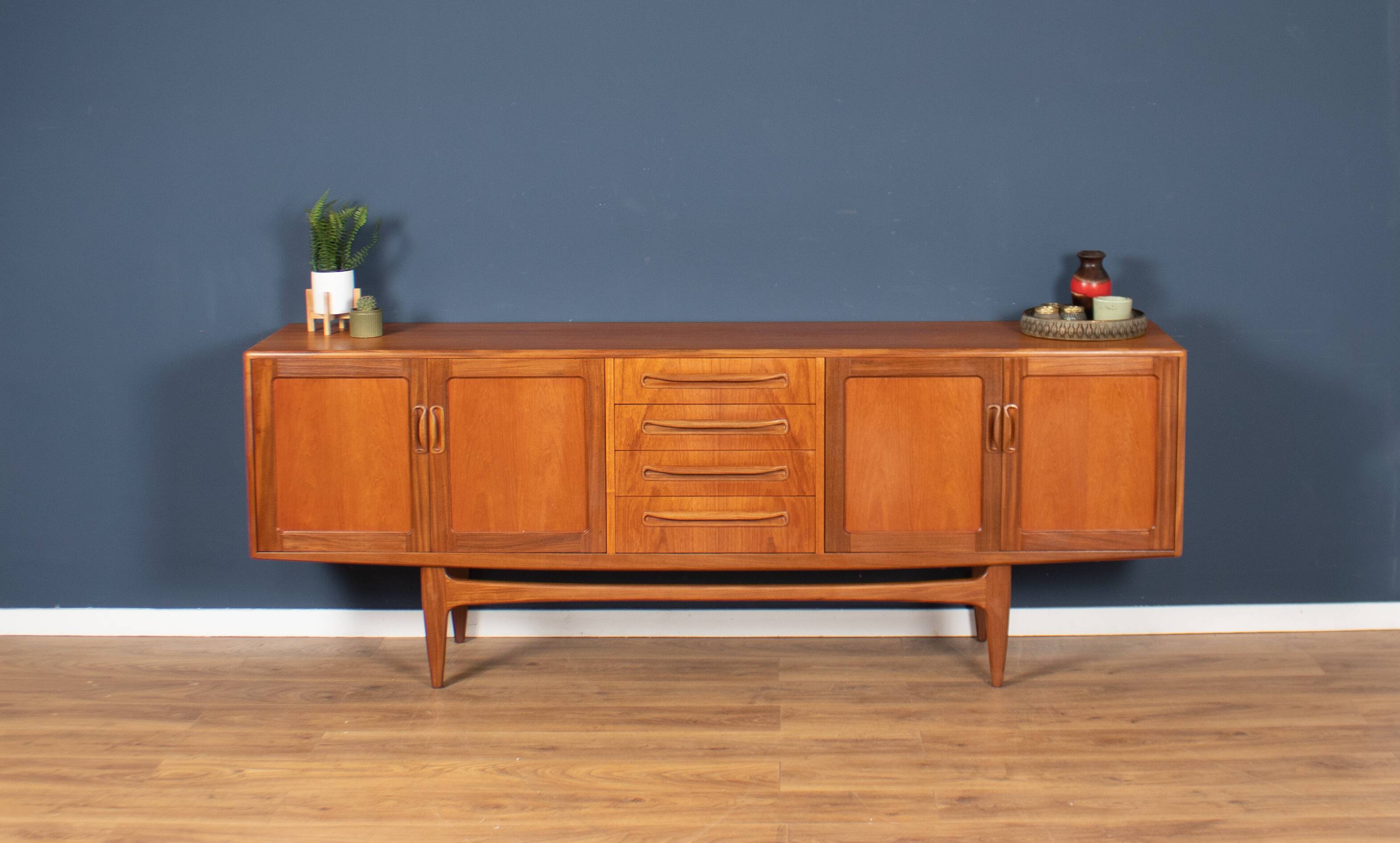 Retro Teak 1960s G Plan Fresco Long John Sideboard By Victor Wilkins