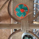 Vintage rattan shelf