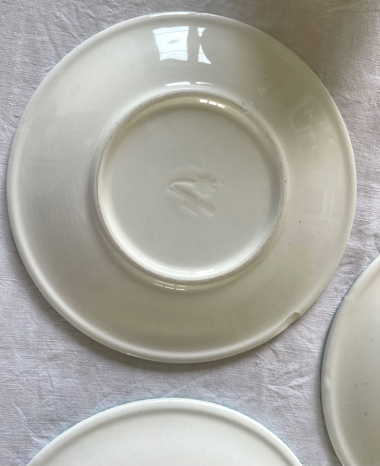 5 assiettes à dessert mouchetées Italiennes