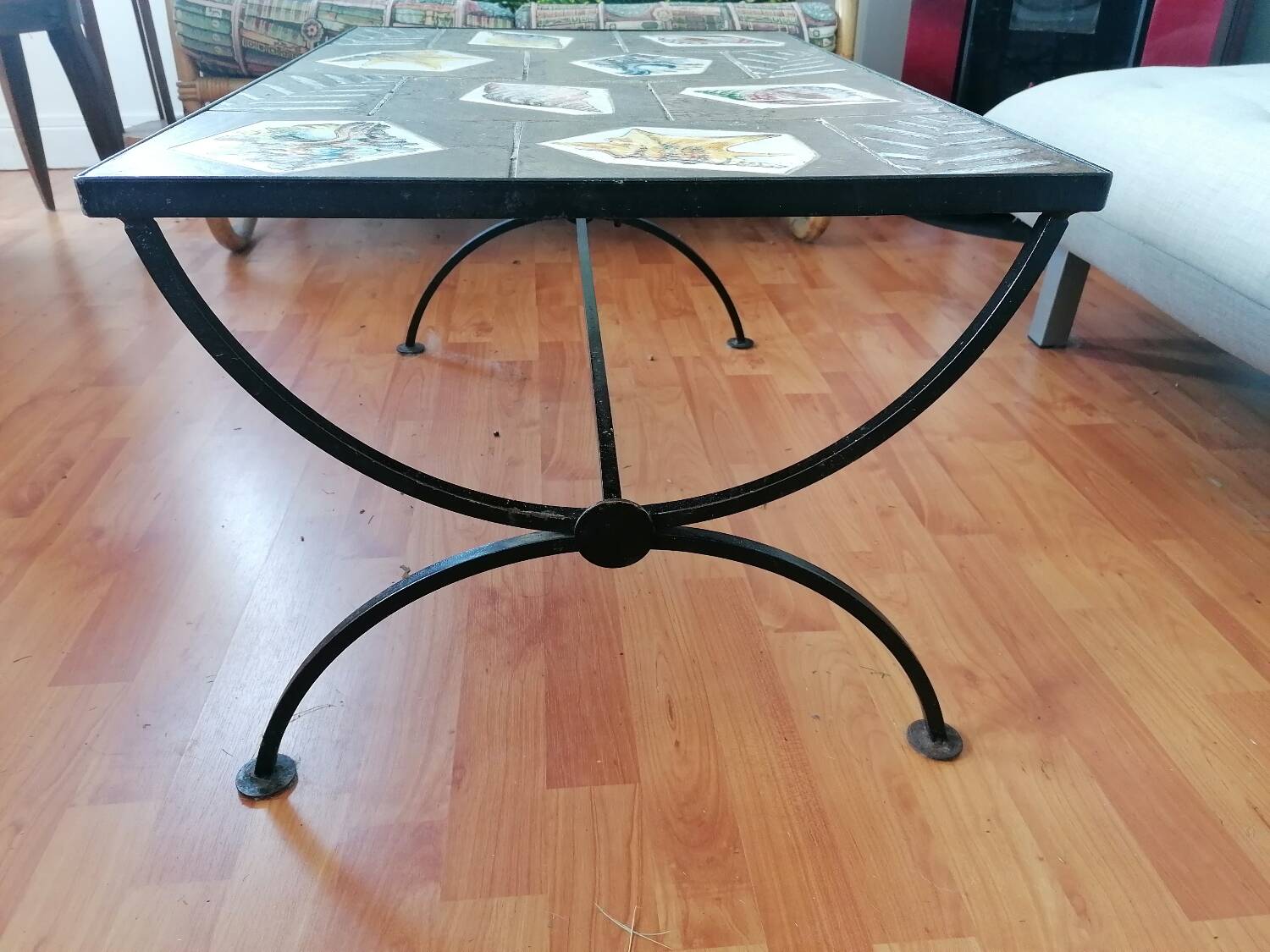 Vallauris coffee table, 1960. Mme Roux decor