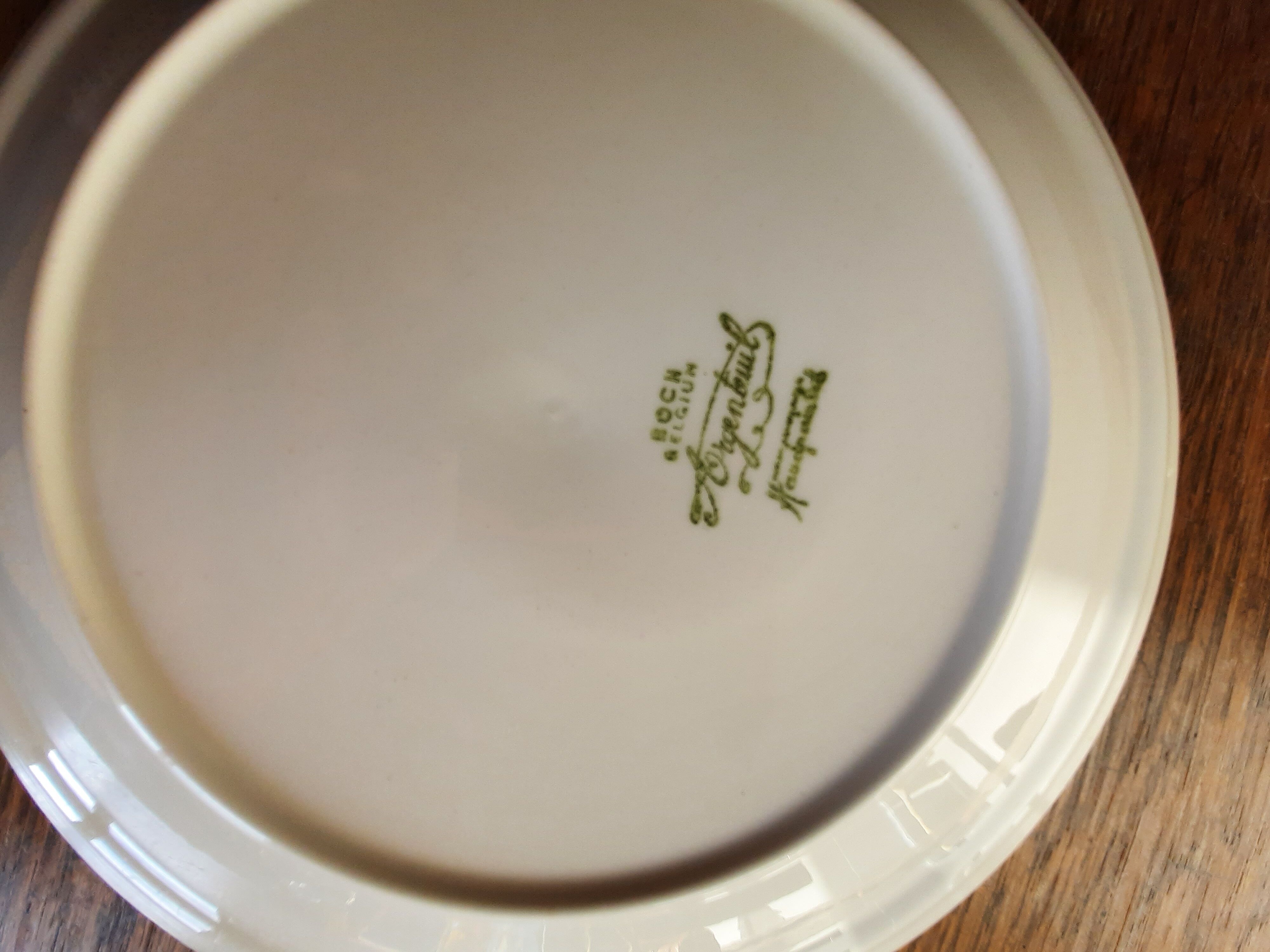 6 plates Boch La Louvière Service Argenteuil