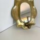 Vintage  Brass Wall mirrored Candle Sconce