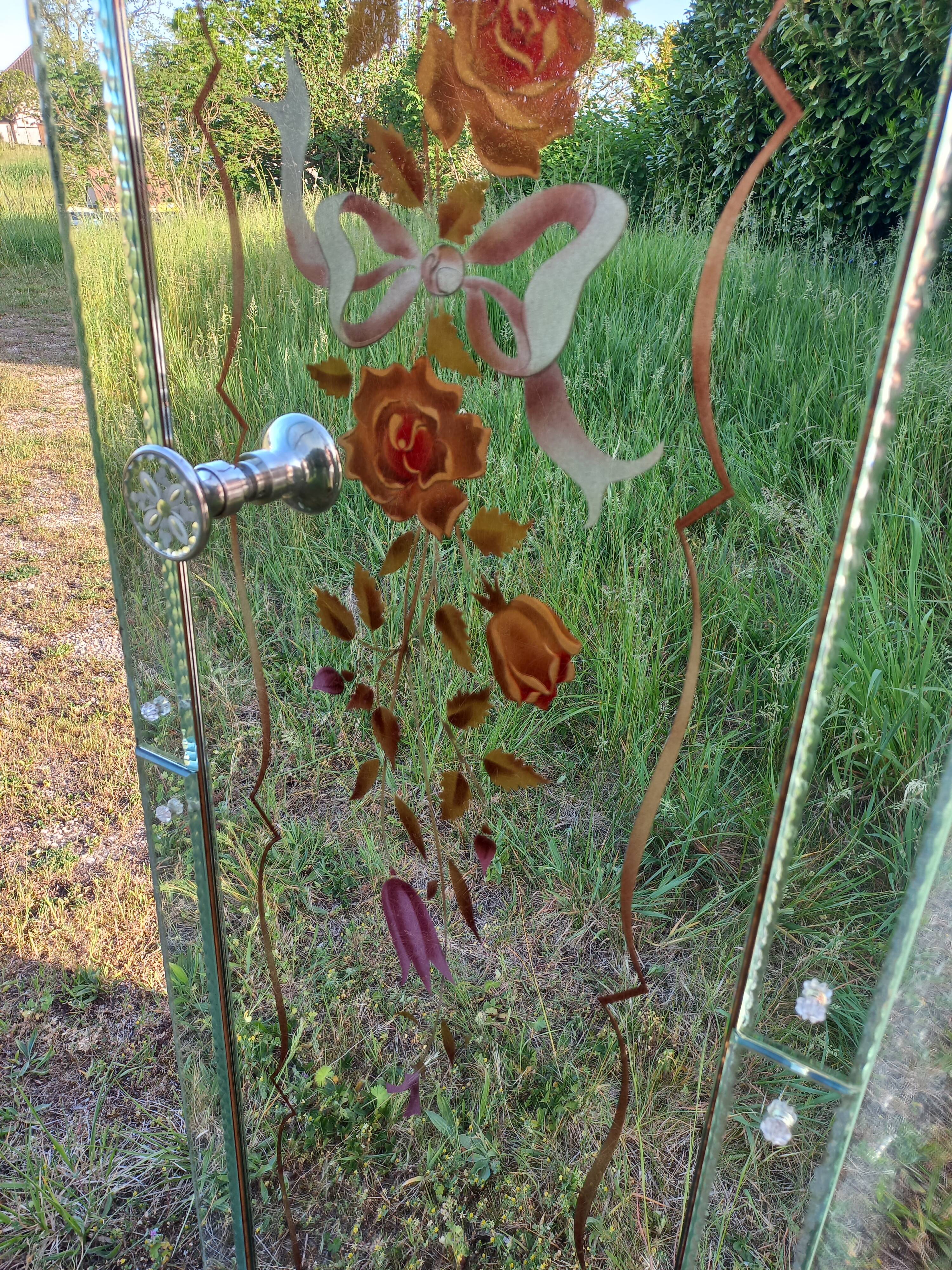 Armoire d'angle Art Déco en miroir