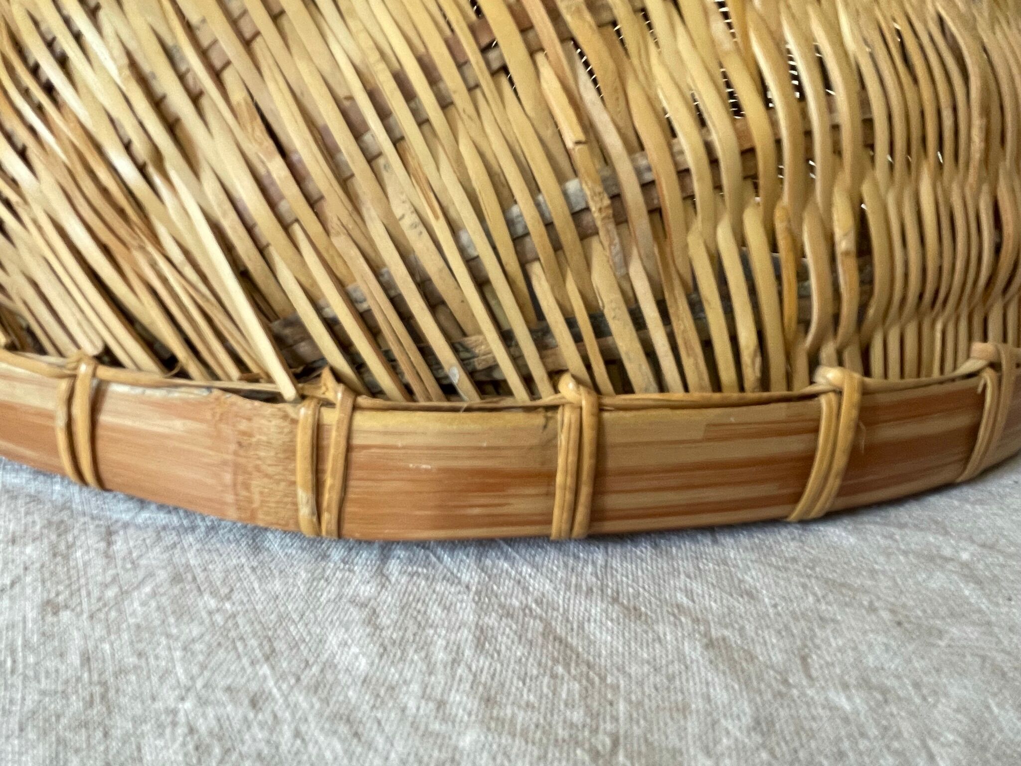 Asian wicker basket
