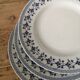 Old flat plates "Bluets"