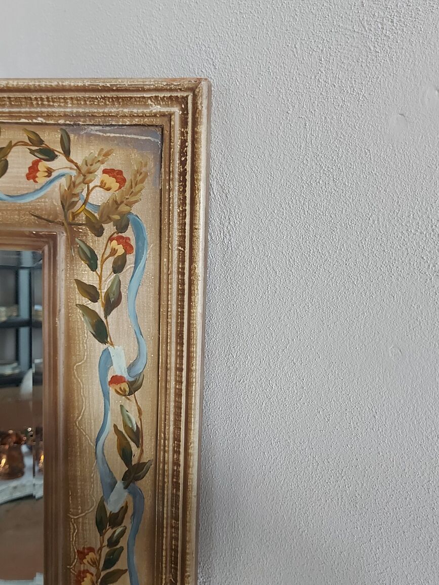 Small mirror bevelled frame painted 1970