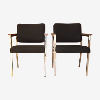 Paire de fauteuils design scandinave du prince de Suède sigvard bernadotte