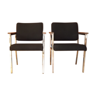 Paire de fauteuils design scandinave du prince de Suède sigvard bernadotte