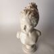 Ceramic bust of a woman after houdon