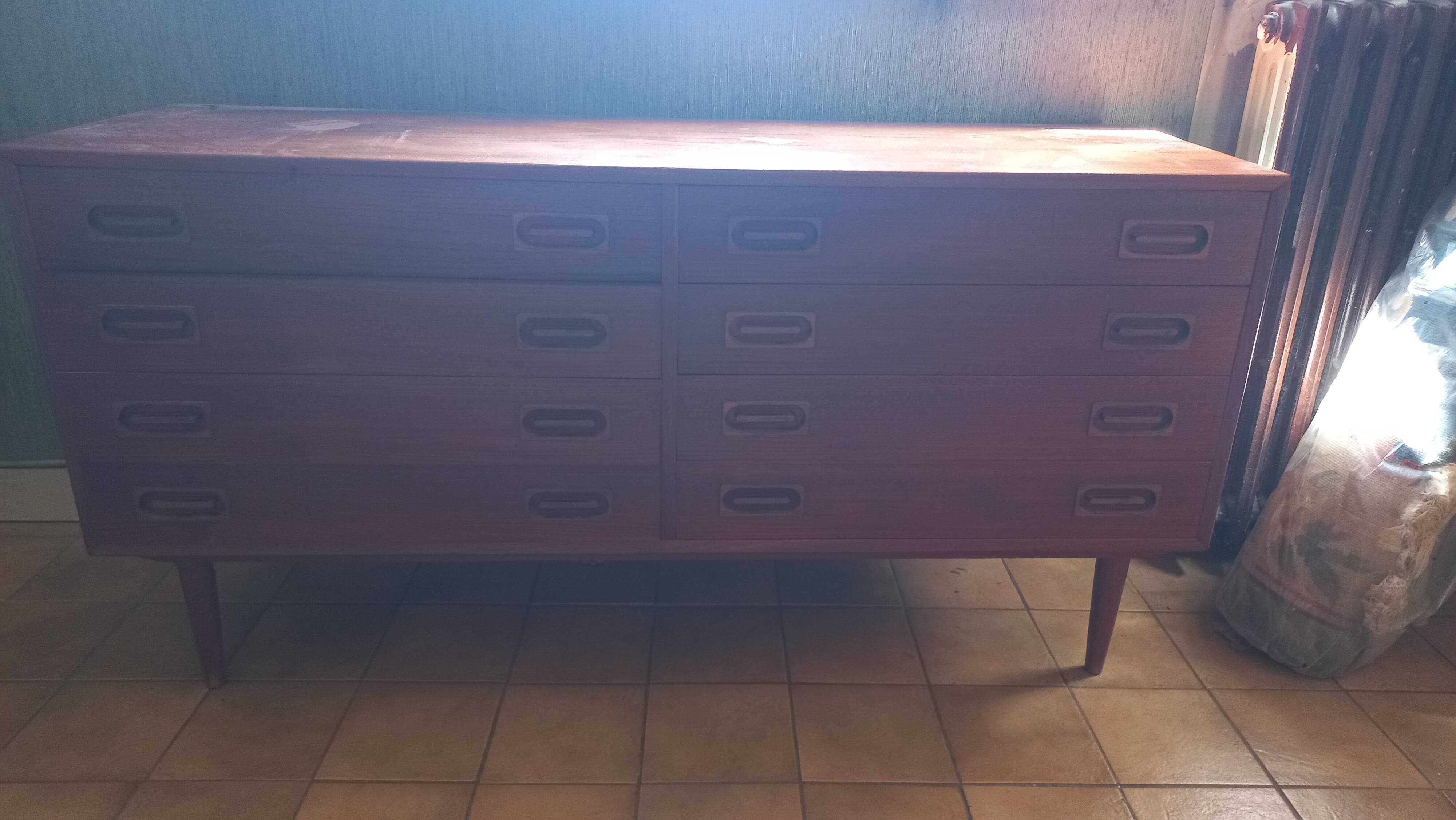 Vintage Dyrlung chest of drawers with 8 drawers
