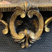 Gilded mirror Louis XV Rocaille in Carved and Stuqué Wood, nineteenth century