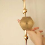 Swedish brass five arm candelabra by Gusum