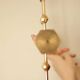 Swedish brass five arm candelabra by Gusum