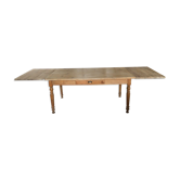 Table de ferme XIXe en sapin à rallonges
