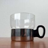 Ensemble de verres à thé et plateau allemands du milieu du siècle moderne de WMF, années 1960, lot de 7
