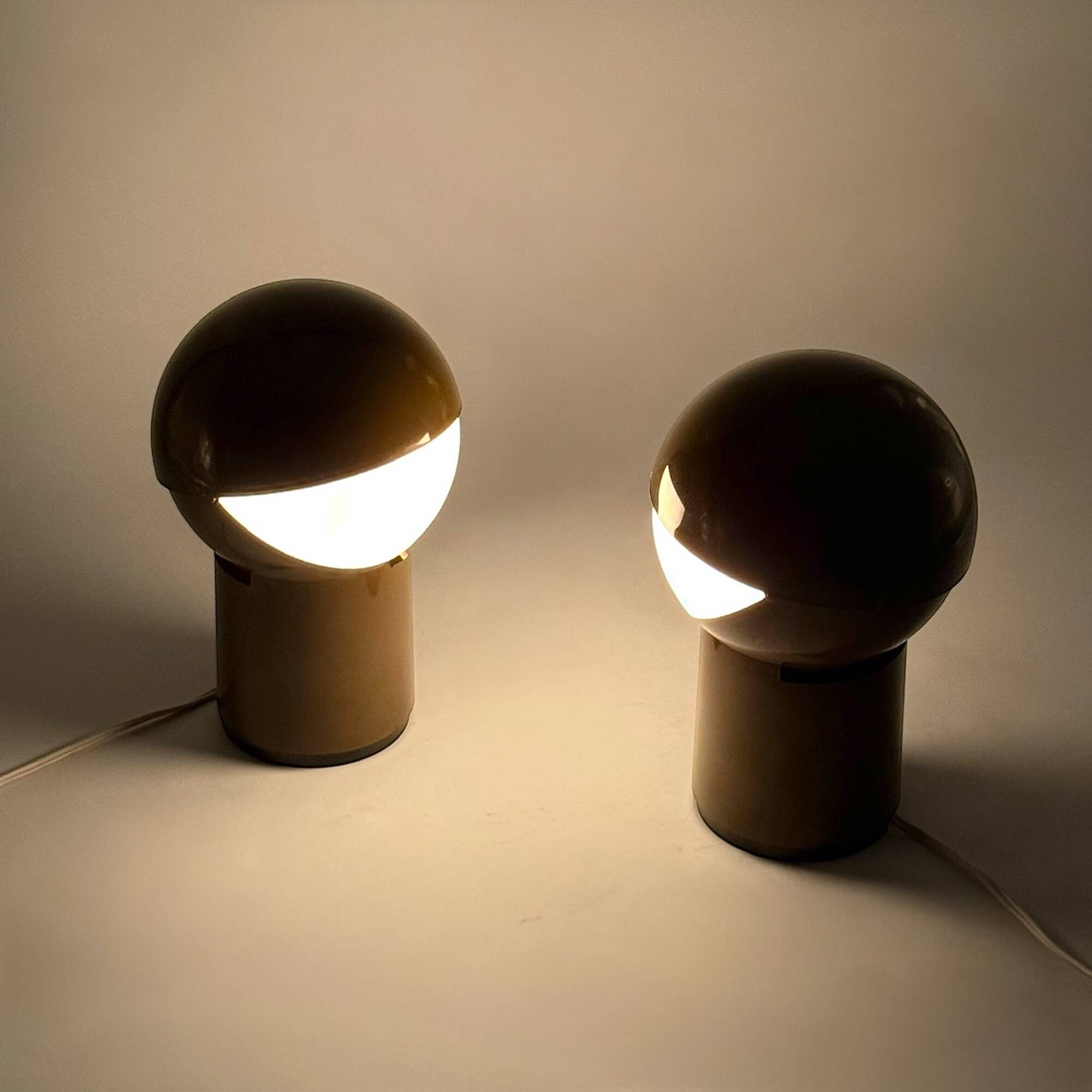 Pair of 'Sfera Notte' Table Lamps by Gagiplast, 1970s