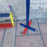 Coat rack and pencil shelf 80'S , Design Pierre Sala