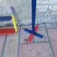 Coat rack and pencil shelf 80'S , Design Pierre Sala