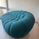 Canapé bubble bleu turquoise