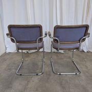Set of 2 Vintage Office Purple Cesca Style Armchair / Stol Kamnik Yugo
