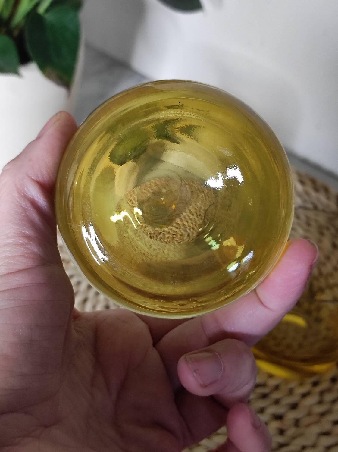 Verres ambré vintage
