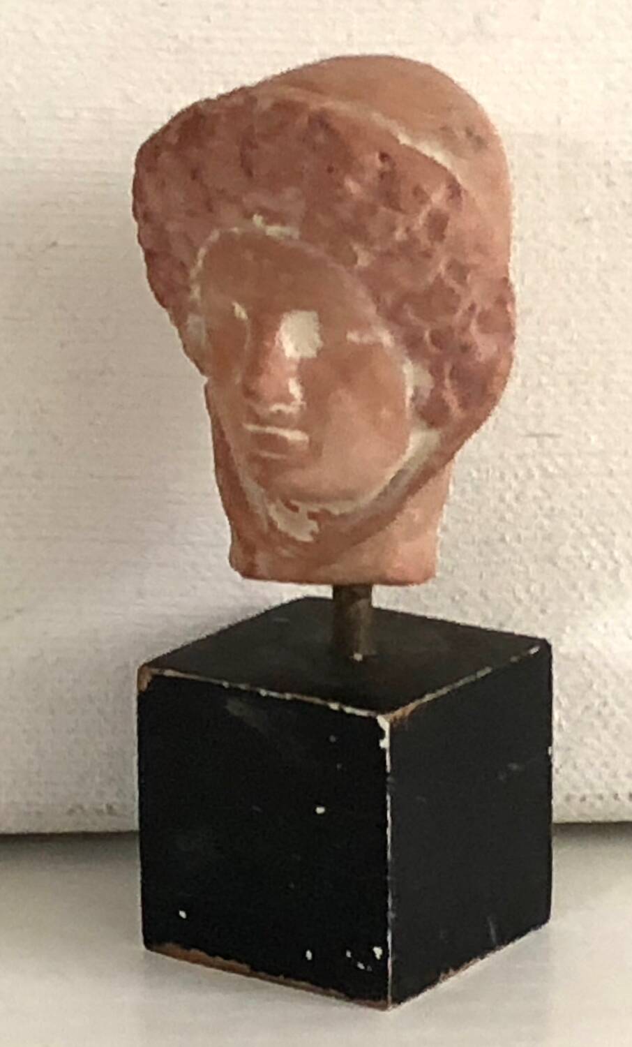 Woman's head in ceramic