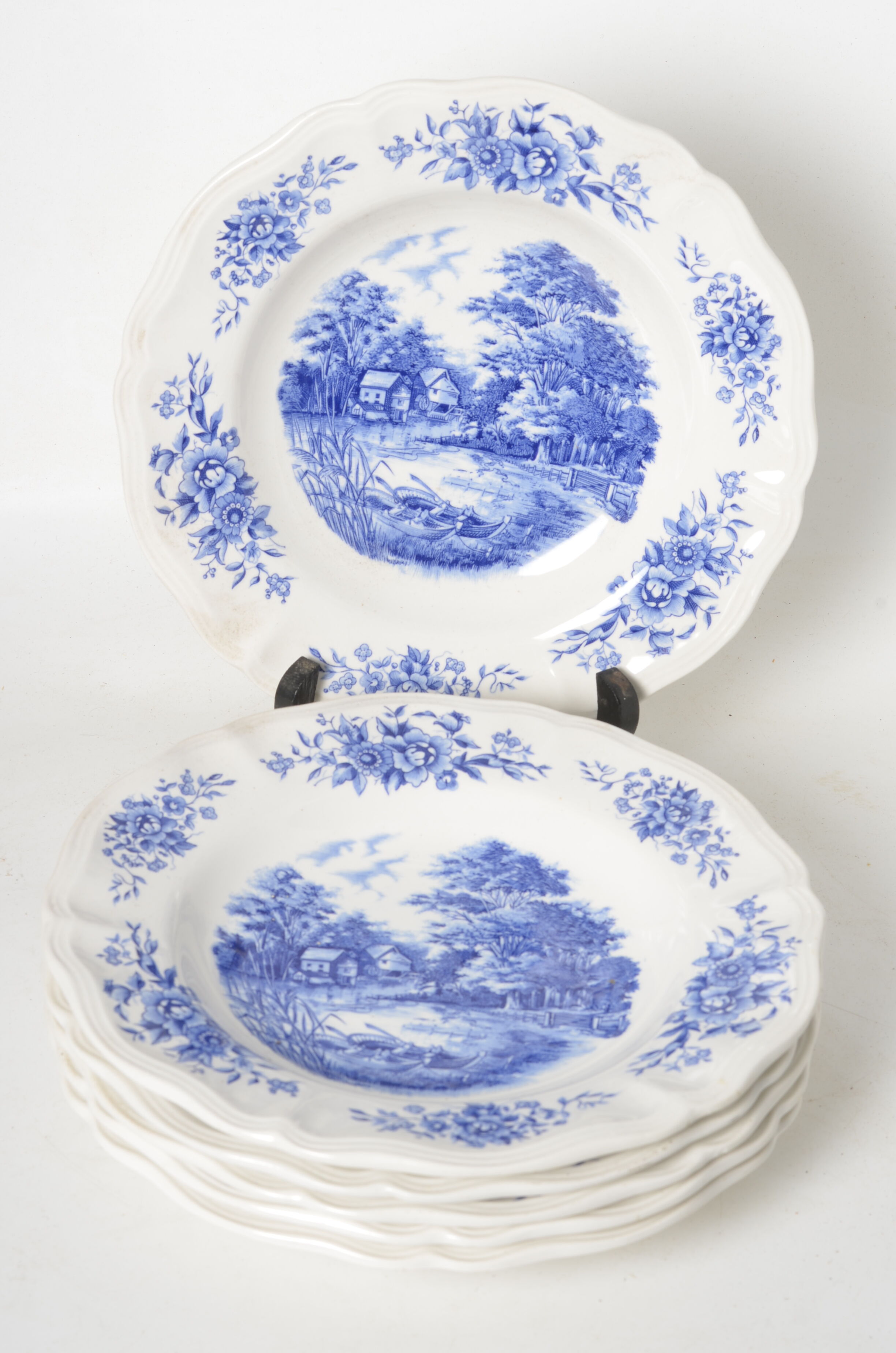 Hollow plates Sarreguemines Romantic