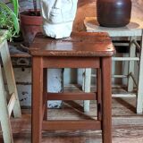 Workshop stool in old solid wood