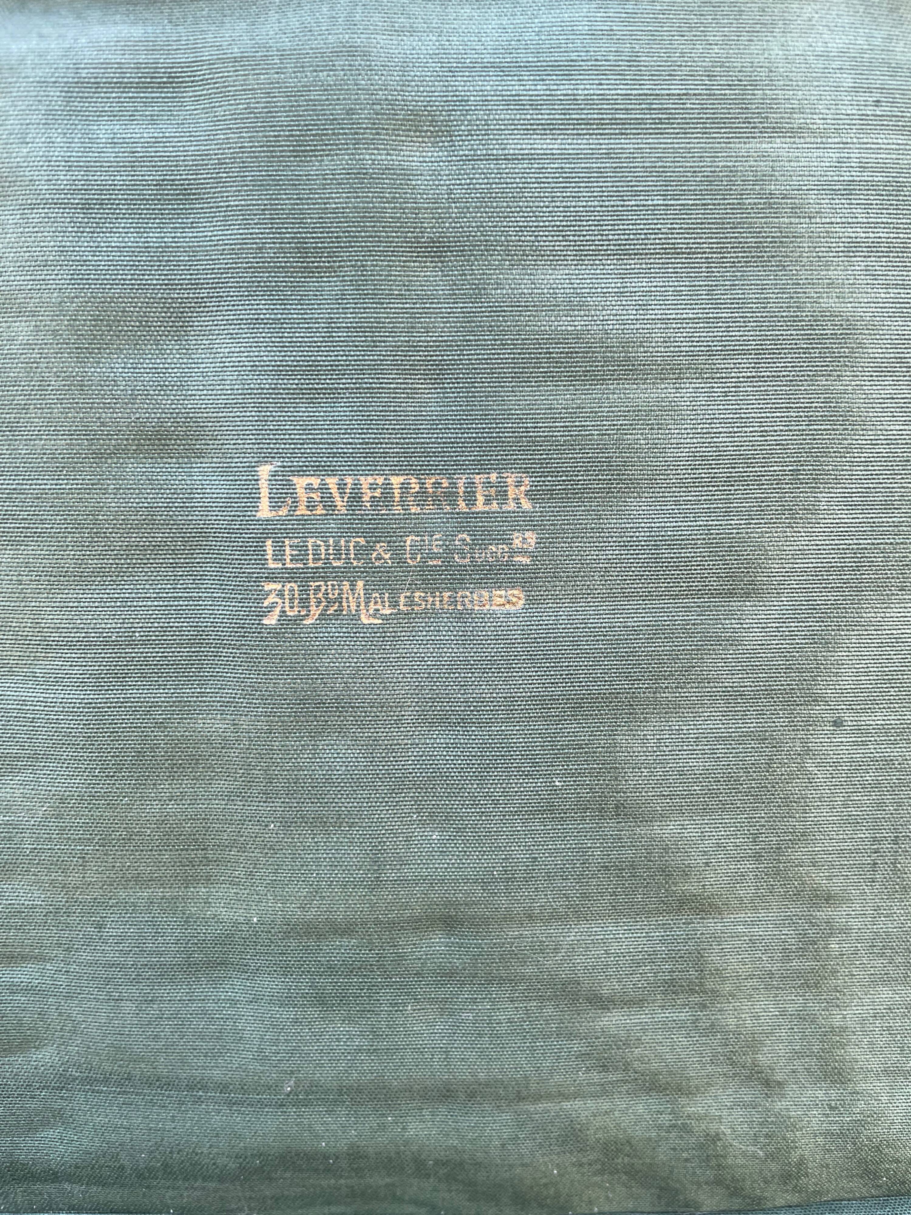 Set of 12 old dessert forks Leverrier Leduc & Cie