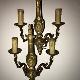 Paire d'appliques en bronze style Louis XV