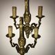 Pair of Louis XV style bronze wall sconces