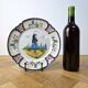 Old wall plate Character Henriot Quimper