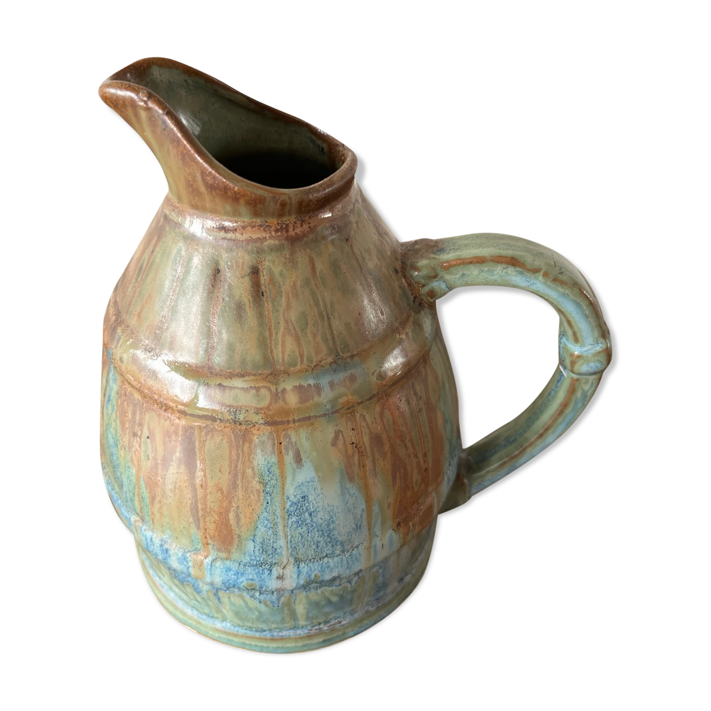 Pitcher in flamed sandstone