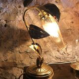 Golden foliage table lamp
