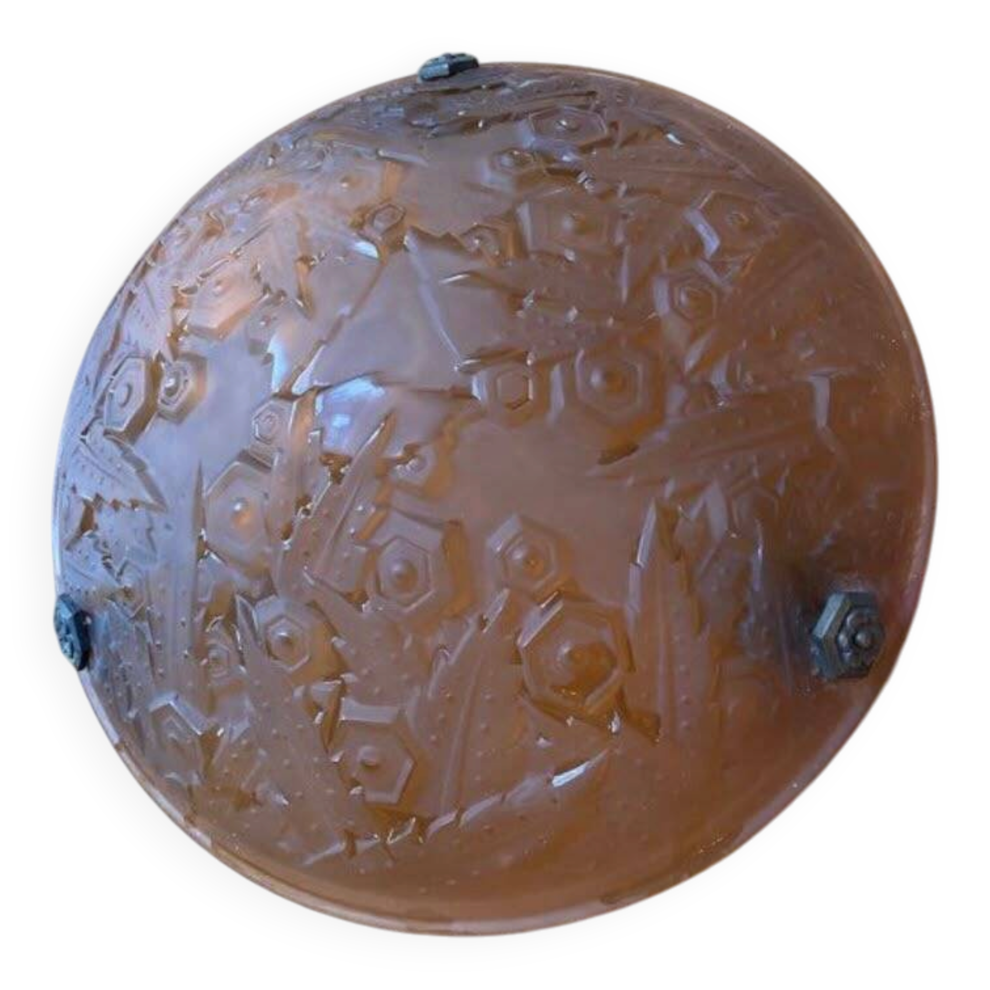 Suspension ambrée Muller Frères Lunéville