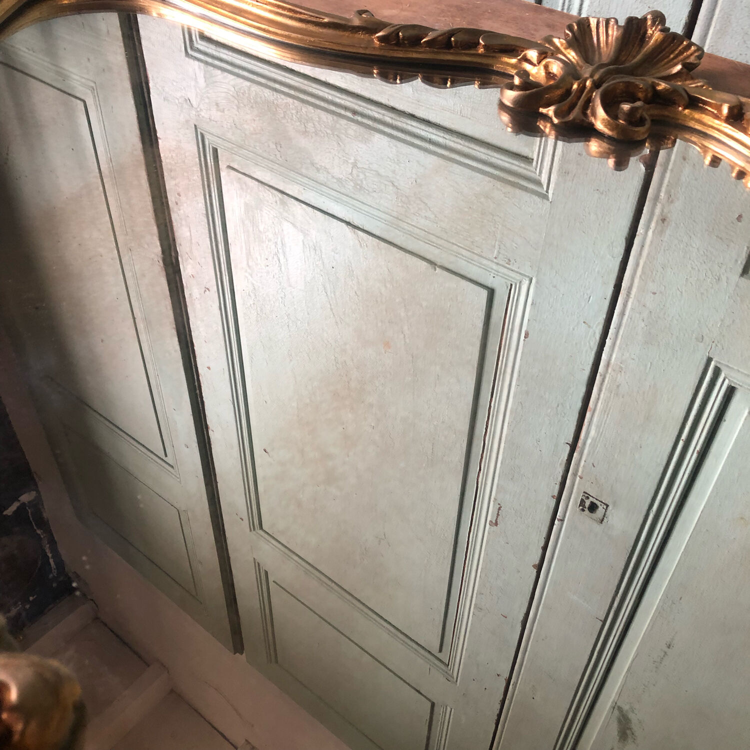 Golden vintage mirror