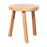 Tabouret de trépied brutaliste des années 1970 des Pays-Bas