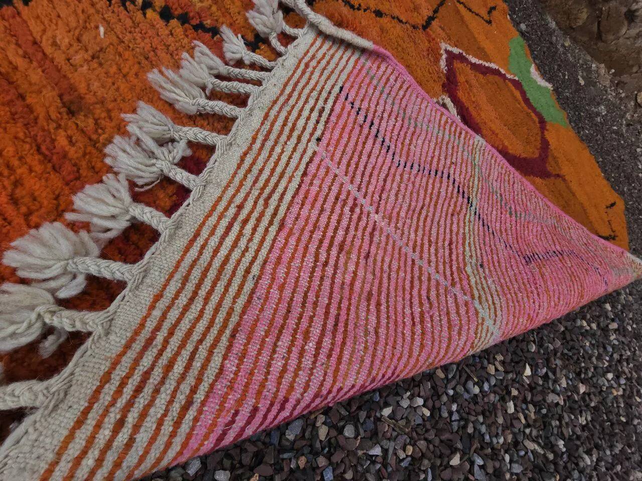 Berber rug in natural wool 2.5 x 1.5 m