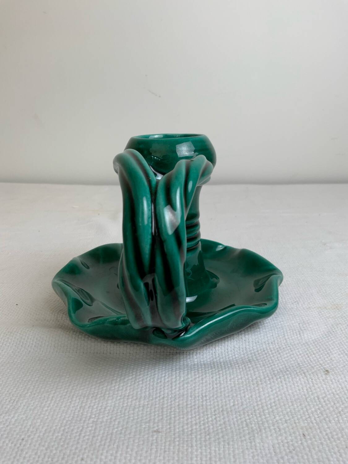Vallauris ceramic candle holder