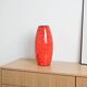 Vase en céramique rouge, design allemand, années 1960, fabriqué par Scheurich.