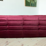 Sofa Chair and ottoman in Velvet designed by Michel Ducaroy 1973